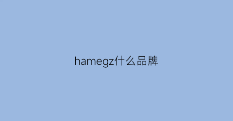 hamegz什么品牌(hamedal是什么品牌)