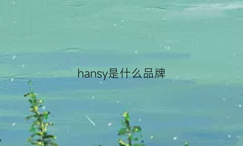 hansy是什么品牌(hany是哪个国家的品牌)