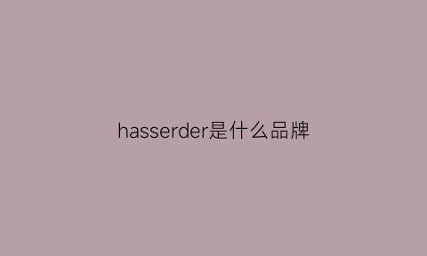 hasserder是什么品牌(hasee是什么牌子电脑)