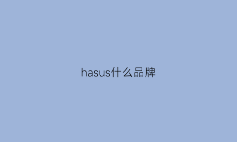 hasus什么品牌(哈斯是什么牌子)