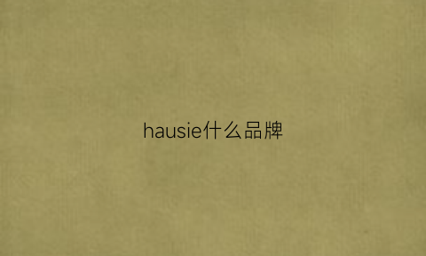 hausie什么品牌(haus是什么牌子)