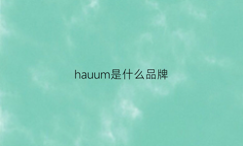 hauum是什么品牌(hamin是什么牌子)