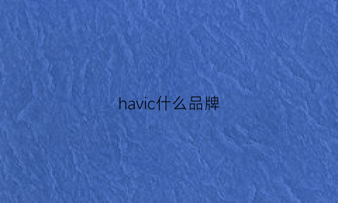 havic什么品牌(havva是什么品牌)