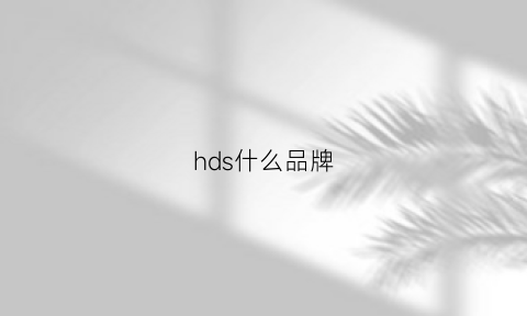 hds什么品牌