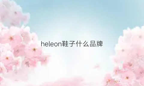 heleon鞋子什么品牌(helion鞋)