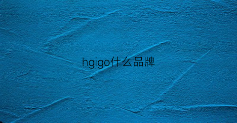 hgigo什么品牌(gog是什么品牌)