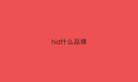 hid什么品牌(hide是什么牌子)