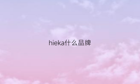 hieka什么品牌(hioki是什么牌子)