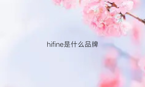 hifine是什么品牌(hifi是什么牌子)