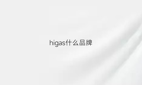 higas什么品牌(hwdog什么品牌)