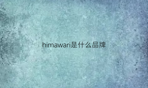 himawari是什么品牌(himeoia是什么牌子)