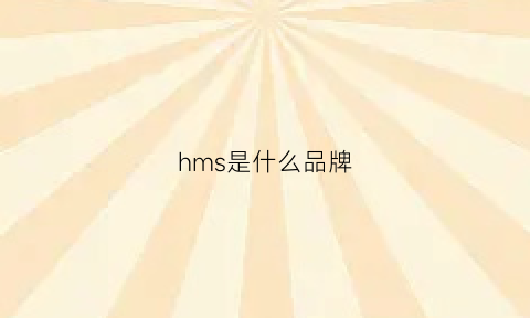 hms是什么品牌