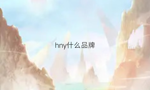 hny什么品牌(hysanone是什么牌子价位)