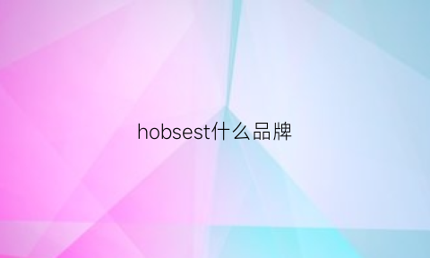 hobsest什么品牌(hos是什么牌子)