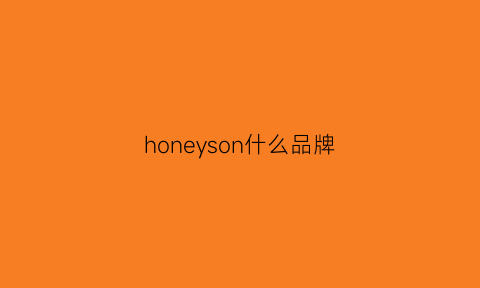 honeyson什么品牌(honey什么牌子)