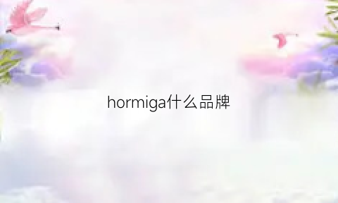 hormiga什么品牌(hommegz是什么品牌)