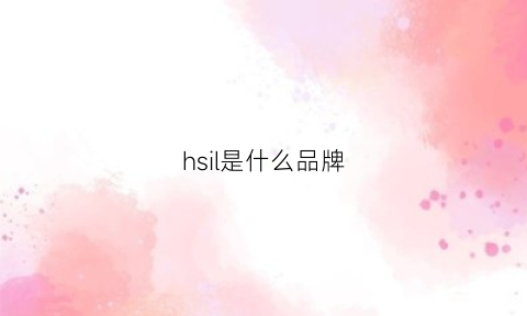 hsil是什么品牌(hsimv是什么牌子)