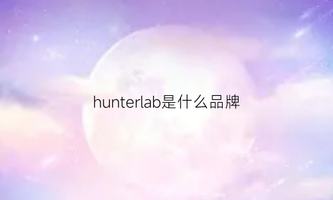 hunterlab是什么品牌