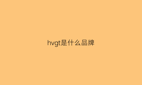 hvgt是什么品牌