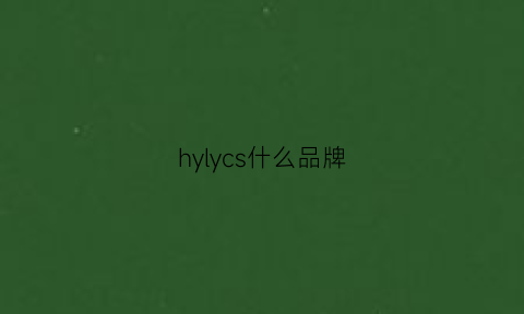 hylycs什么品牌(hyx什么牌子)