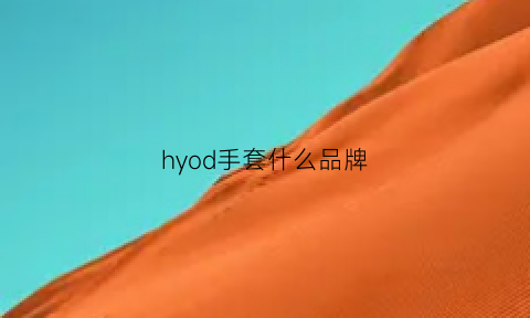 hyod手套什么品牌(哪个品牌手套好)