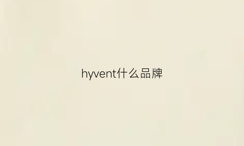 hyvent什么品牌(hvn是什么牌子)