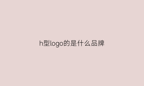 h型logo的是什么品牌(h形状的logo是什么牌子的包)