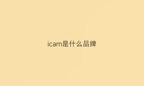 icam是什么品牌(icnmb是什么牌子)