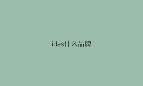 idas什么品牌(ids牌子)