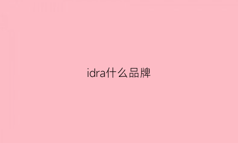 idra什么品牌(idv是什么牌子)