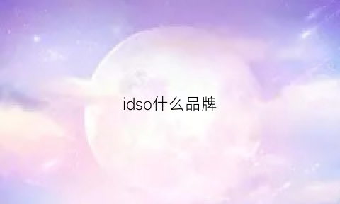 idso什么品牌(idooer品牌)