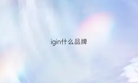 igin什么品牌