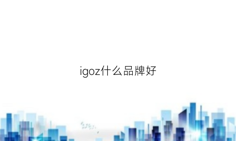 igoz什么品牌好(igico什么牌子)