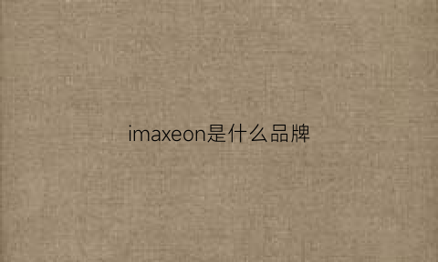 imaxeon是什么品牌(maxim是什么牌子)