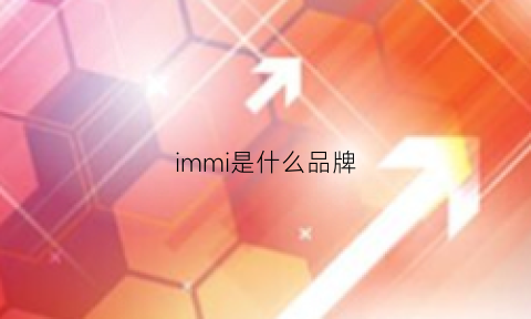 immi是什么品牌(immi是什么品牌衣服)