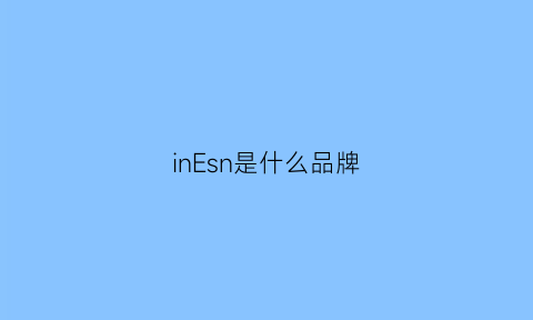 inEsn是什么品牌(ins是什么牌子)