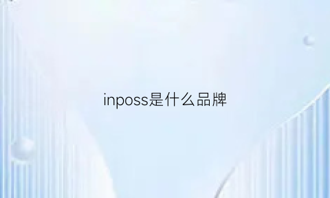 inposs是什么品牌(ins是什么牌子)