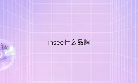 insee什么品牌(insee是谁的牌子)