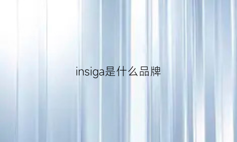 insiga是什么品牌(insavogue是什么牌子)