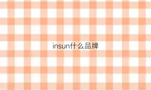 insun什么品牌