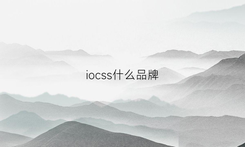 iocss什么品牌(icos是哪家)