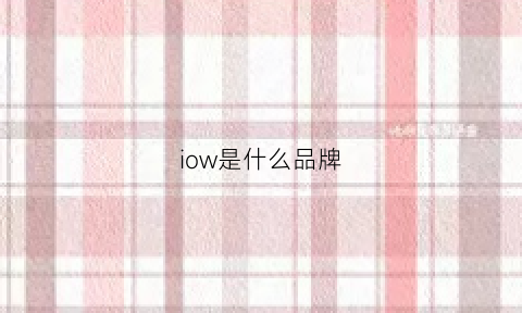 iow是什么品牌(ioi是什么品牌)