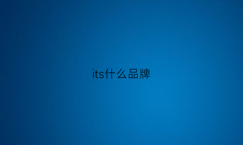 its什么品牌(it属于什么牌子)