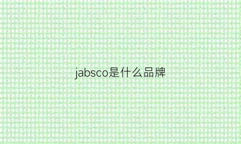 jabsco是什么品牌(jaslcs是什么牌子)