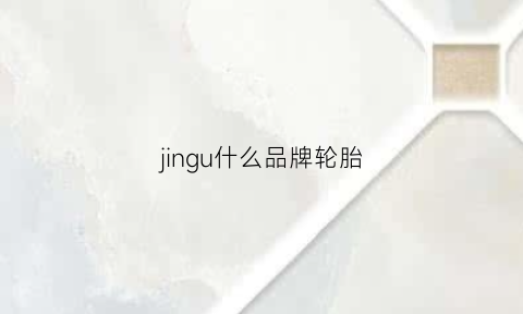 jingu什么品牌轮胎(轮胎jlnyu是什么牌子)