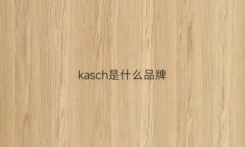 kasch是什么品牌(kasj是什么品牌)