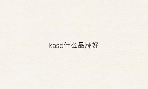 kasd什么品牌好