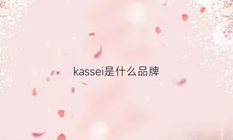 kassei是什么品牌