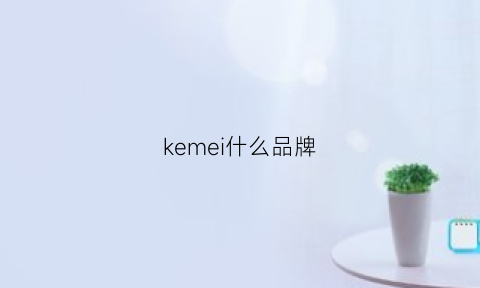 kemei什么品牌