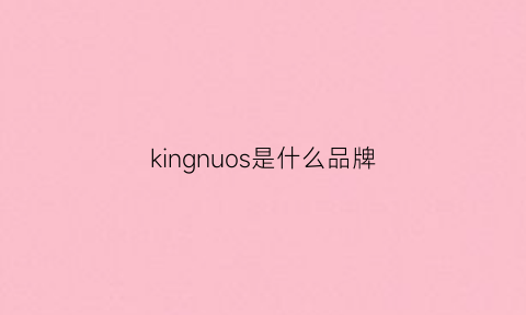 kingnuos是什么品牌(kingsignal是什么牌子)